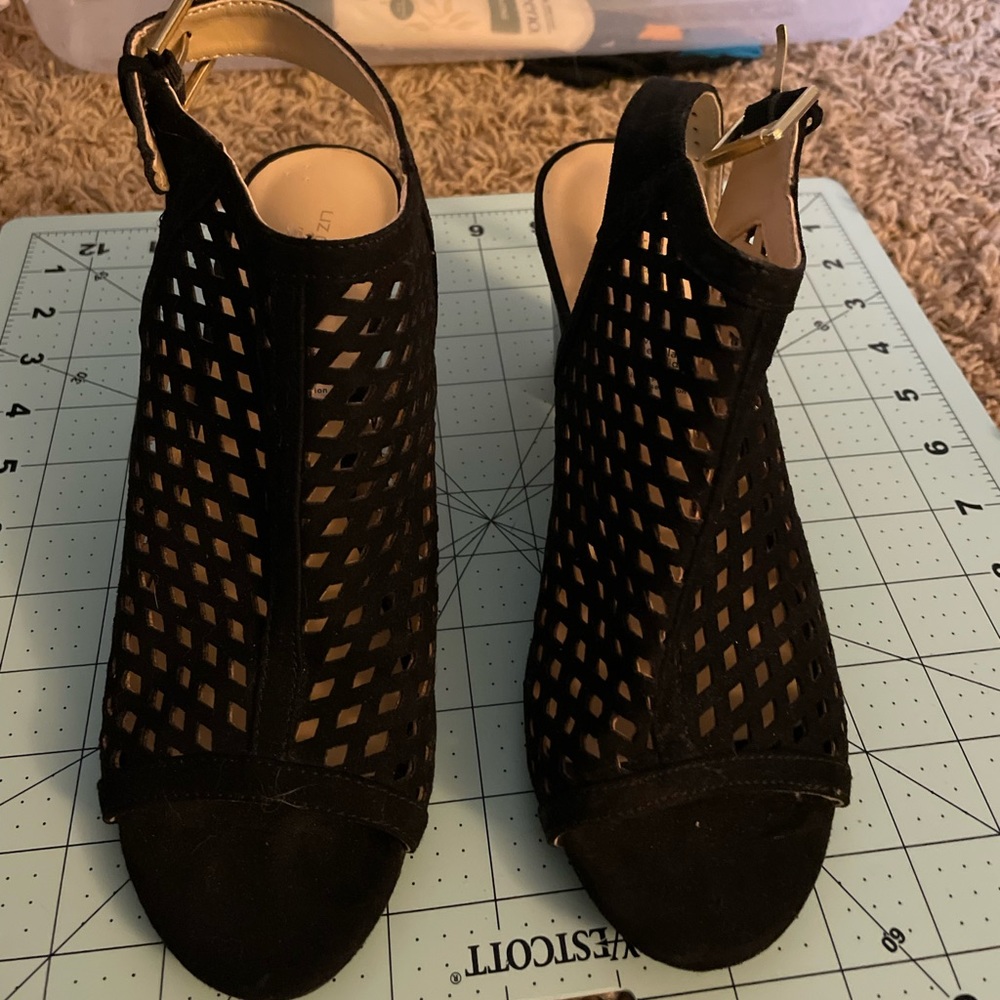3 inch, thick heels